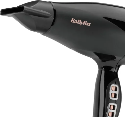 Фен Babyliss Air Power Pro, 2300Вт, 3 режими, дифузор, іоніз-я, хол. обдув, кераміка, чорно-рожевий