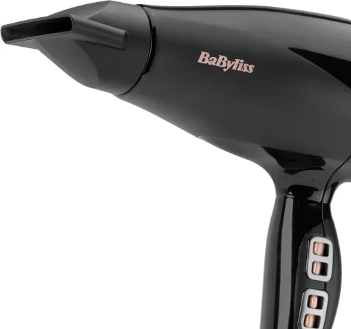 Фен Babyliss Air Power Pro, 2300Вт, 3 режими, дифузор, іоніз-я, хол. обдув, кераміка, чорно-рожевий