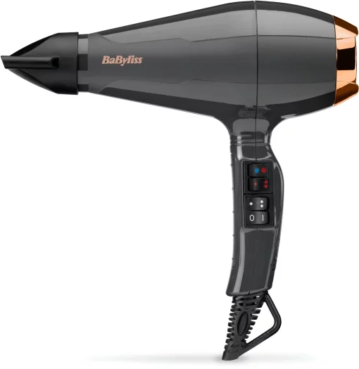 Фен Babyliss Air Pro, 2200Вт, 2 режими, дифузор, іоніз-я, хол. обдув, чорний