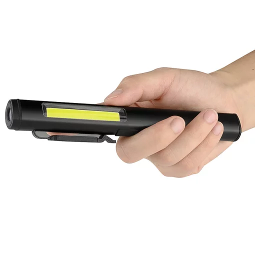 Ліхтарик світлодіодний алюмінієвий (COB+LED) з УФ, лазером та магнітом Pen Light PROTESTER PRO-FL0305S
