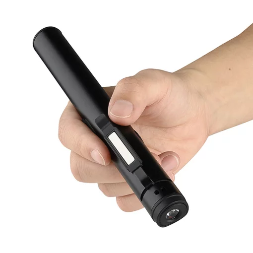 Ліхтарик світлодіодний алюмінієвий (COB+LED) з УФ, лазером та магнітом Pen Light PROTESTER PRO-FL0305S