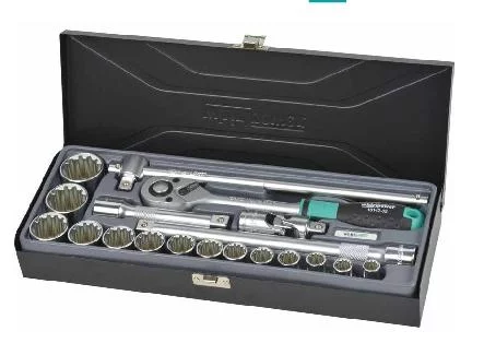 Набір інструментів 1/2" 19од. 10-32мм універсальні