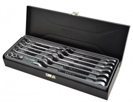 Набір ключів трещіточних 8-19мм 12од. мет.кейс