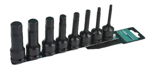 Набір бит ударних 1/2" 8од Hex H5-17мм на планці