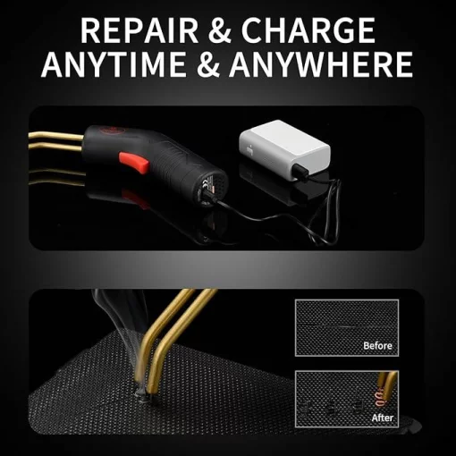 Комплект для ремонту пластикових деталей (Термостеплер акумуляторний) AEROPRO A702