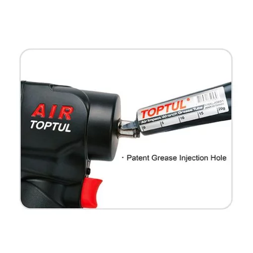 Пневмогайковерт 1/2" 900 Nm 10000об/мин 1,37кг супер-короткий Super Duty  TOPTUL KAAQ1665