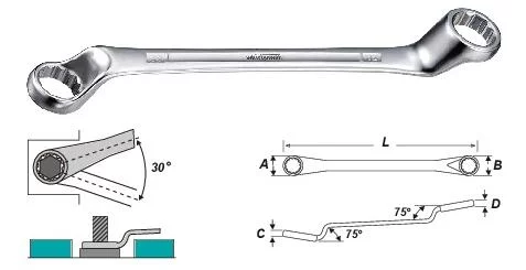 Ключ накидний 10*11мм