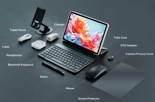 Планшет Teclast P30T KIT 10,1" 4ГБ, 128ГБ, 6000мА•год, Android, сірий