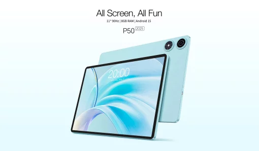Планшет Teclast P50 (2025) 11" 8ГБ, 128ГБ, LTE, 7000мА•год, Android, блакитний