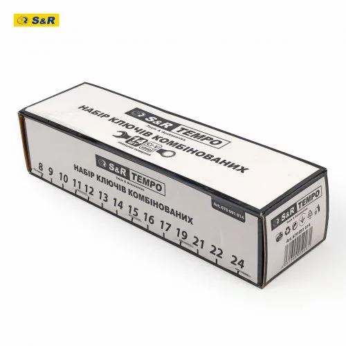 Набір ключів S&R Tempo 14 шт у тканинному чохлі