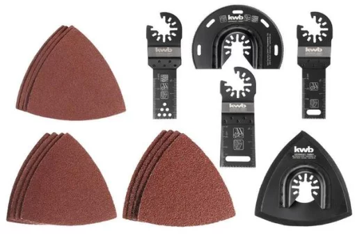 Набір насадок і шліфпаперу для реноватора Einhell, KWB, 17шт