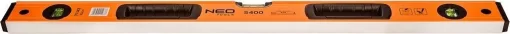 Рівень Neo Tools S 400 алюмінієвий, 80см, 3 капсули, 2 отвори для рук
