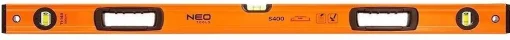 Рівень Neo Tools S 400 алюмінієвий, 100см, 3 капсули, 2 отвори для рук