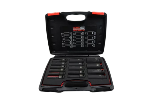 Набір головок ударних 1/2" 15од 10-32мм подовжені пластик. кейс