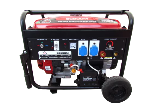 Апарат дугового зварювання з генераторною установкою  SC200M-II 5кВт, 180А/26,8В  бак 25л, електростарт