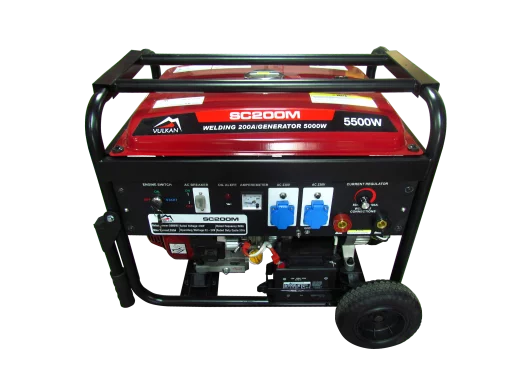 Апарат дугового зварювання з генераторною установкою  SC200M-II 5кВт, 180А/26,8В  бак 25л, електростарт