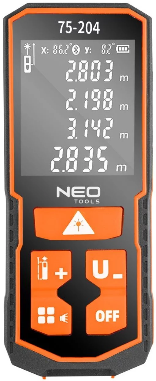 Далекомір лазерний Neo Tools, 0.05–60м, ±2мм, 0.096кг