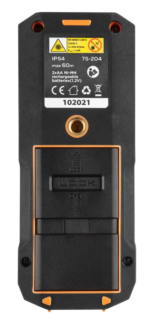 Далекомір лазерний Neo Tools, 0.05–60м, ±2мм, 0.096кг