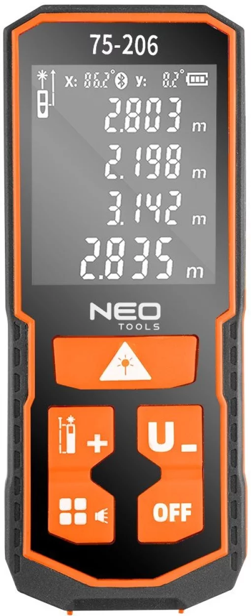 Далекомір лазерний Neo Tools, 0.05–100м, ±2мм, 0.096кг