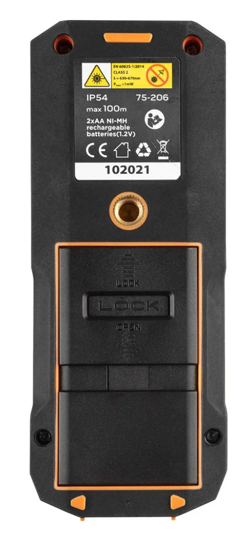 Далекомір лазерний Neo Tools, 0.05–100м, ±2мм, 0.096кг