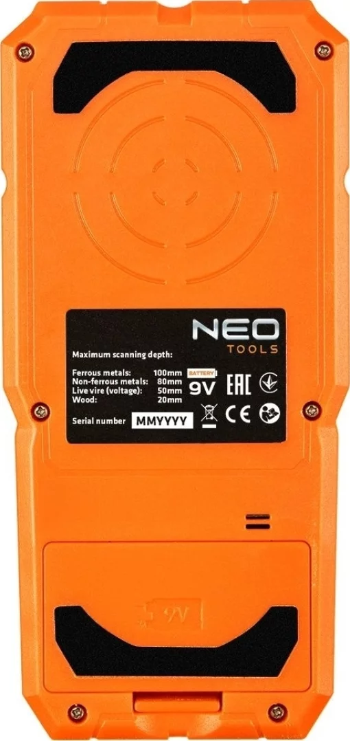 Детектор Neo Tools, від 20 до 100мм, IP54, чохол, 0.164кг