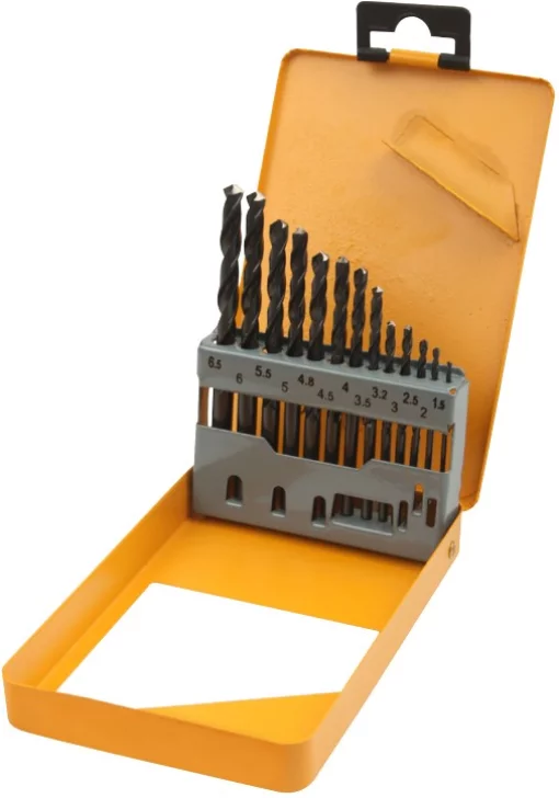 Набір свердел по металу Tolsen HSS, 1.5-6.5мм, кейс, 13шт