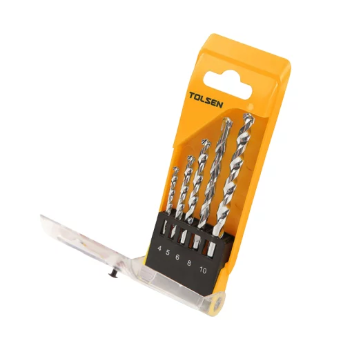 Набір свердел по цеглі Tolsen, 4-10мм, кейс, 5шт