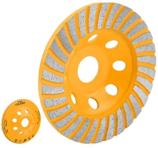 Диск шліфувальний Tolsen алмазний, по бетону каменю цеглі, 100x22.2мм