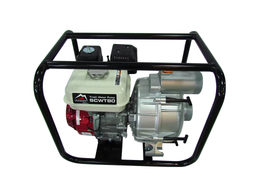 Мотопомпа рукав 75мм, 58м3/год, дв. Honda GX200, підйом 26м, брудна вода, SCWT80H