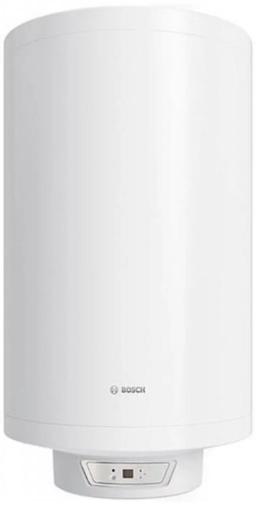 Водонагрівач електр. BOSCH круглий Tronic 8000T, 50л, 1,6кВт, сухий тен, ун. монтаж, електр. кер-ння, C, білий