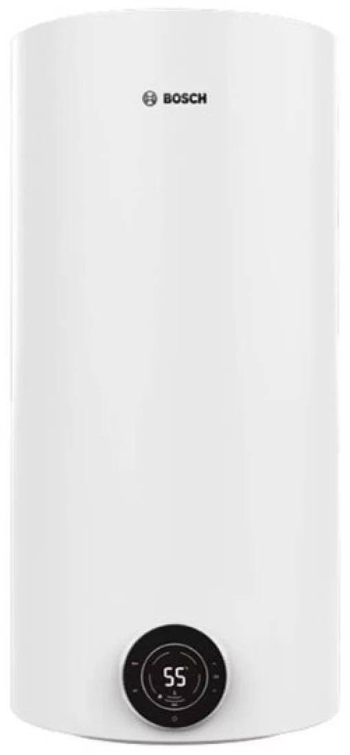 Водонагрівач електр. BOSCH круглий Tronic 4000T, 100л, 2кВт, сухий тен, вертикальний монтаж, електр. кер-ння, B, білий