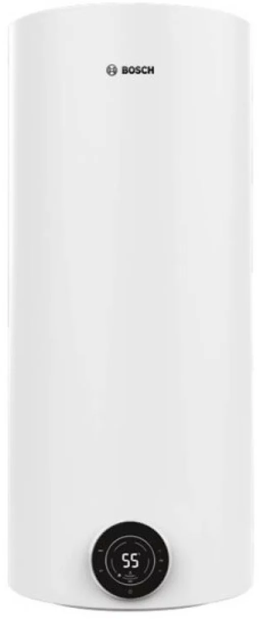 Водонагрівач електр. BOSCH круглий Tronic 4000T, 120л, 2кВт, сухий тен, вертикальний монтаж, електр. кер-ння, B, білий