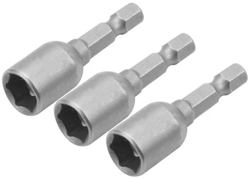 Головки торцеві Tolsen магнітні, 1/4"х48мм, 8мм, сталі 40Cr, набір 3шт