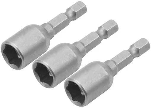 Головки торцеві Tolsen магнітні, 1/4"х48мм, 10мм, сталі 40Cr, набір 3шт