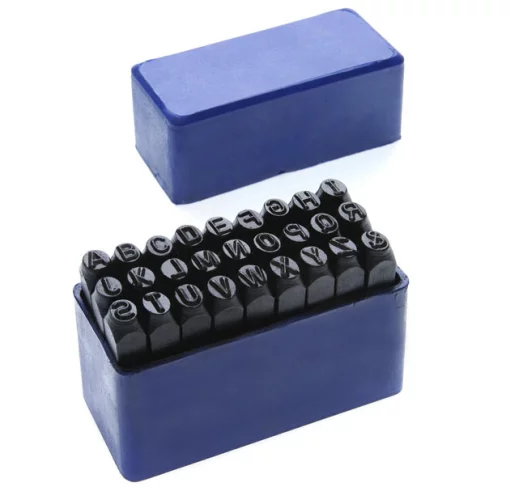 Набір клейм букв.лат.6мм 27 одиниць