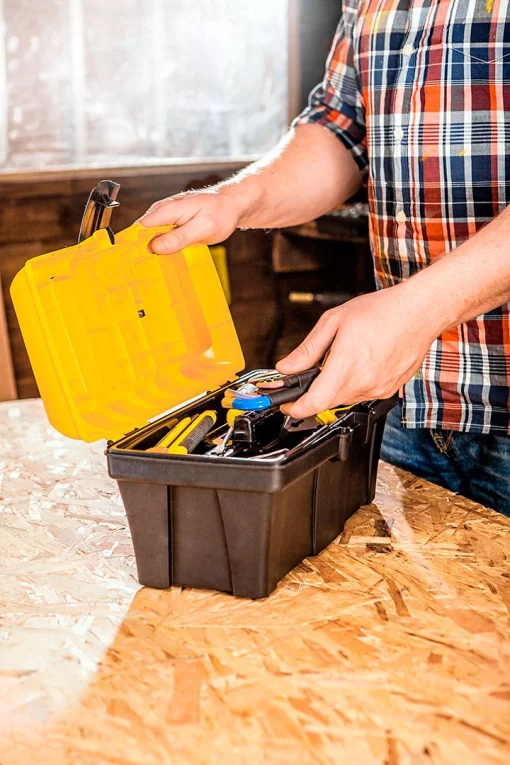 Ящик для інструменту TOPEX, 12", органайзер в кришці, 15х29х14см, пластик