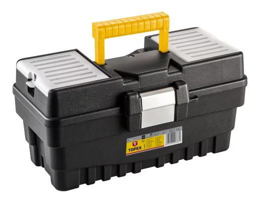 Ящик для інструменту TOPEX, 15", органайзер в кришці, 18.9х37.4х19.8см, пластик