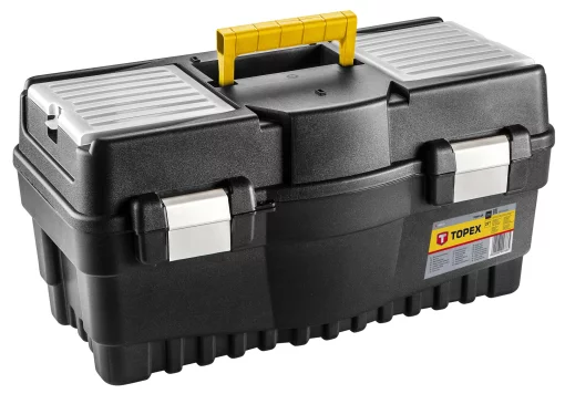 Ящик для інструменту TOPEX, 22", органайзер в кришці, 27.8х54.7х27.1см, пластик