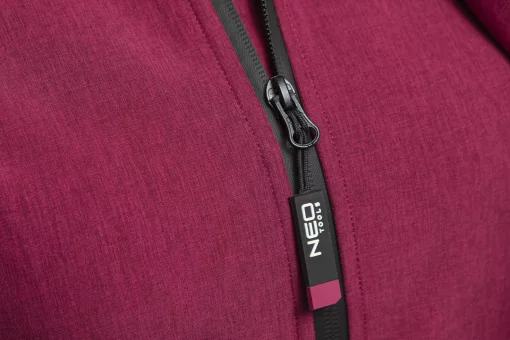 Куртка робоча Neo Tools Softshell Woman Line, підкладка фліс, капюшон, S(36), червоний