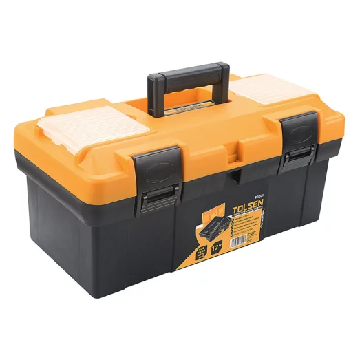 Ящик для інструменту Tolsen, органайзер в кришці, 8 секцій, 42x23x19см, пластик, 1.5кг
