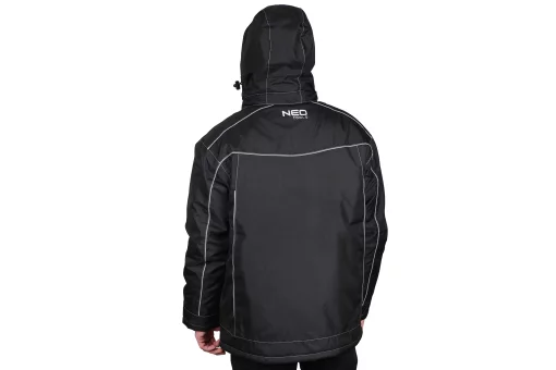 Куртка робоча Neo Tools Oxford Warm, зимова, утеплена, водостійка, світловідбивні елементи, S(48), чорний