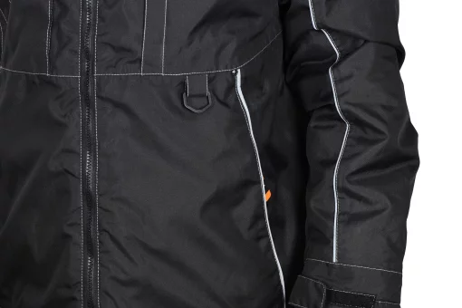 Куртка робоча Neo Tools Oxford Warm, зимова, утеплена, водостійка, світловідбивні елементи, S(48), чорний