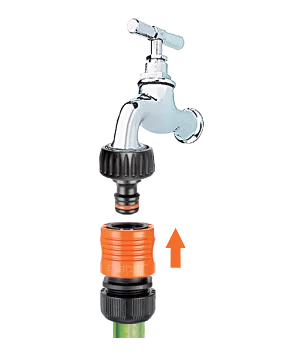 Конектор 1/2" для поливального шлангу бл.