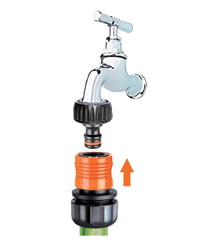 Конектор 3/4" для поливального шлангу бл.