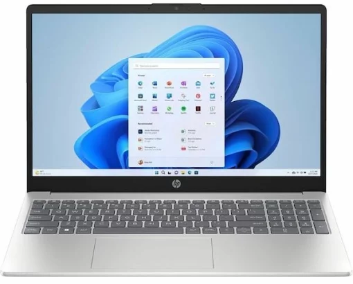 Ноутбук HP 15-fc0000ua 15.6" FHD IPS AG, AMD R5-7520U, 16GB, F1024GB, UMA, DOS, сріблястий