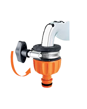 Насадка на кран з хомутом вихід адаптер конектора