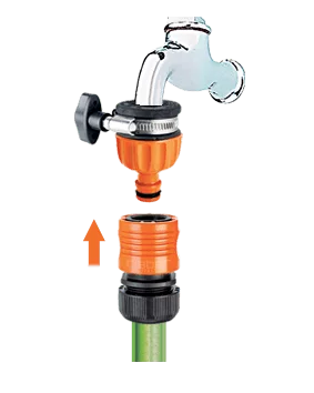 Насадка на кран з хомутом вихід адаптер конектора