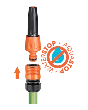 Конектор 5/8" аквастоп для поливального шлангу бл.