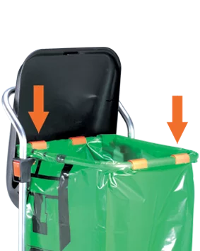 Набір затискачів для пакета сміттевого візка