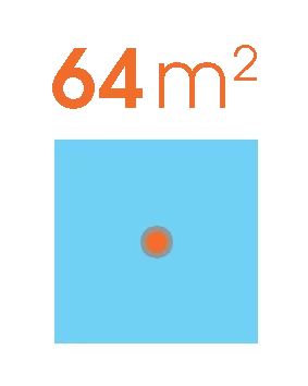 Форсунка для дощувача підземного поливу квадрат 64м2